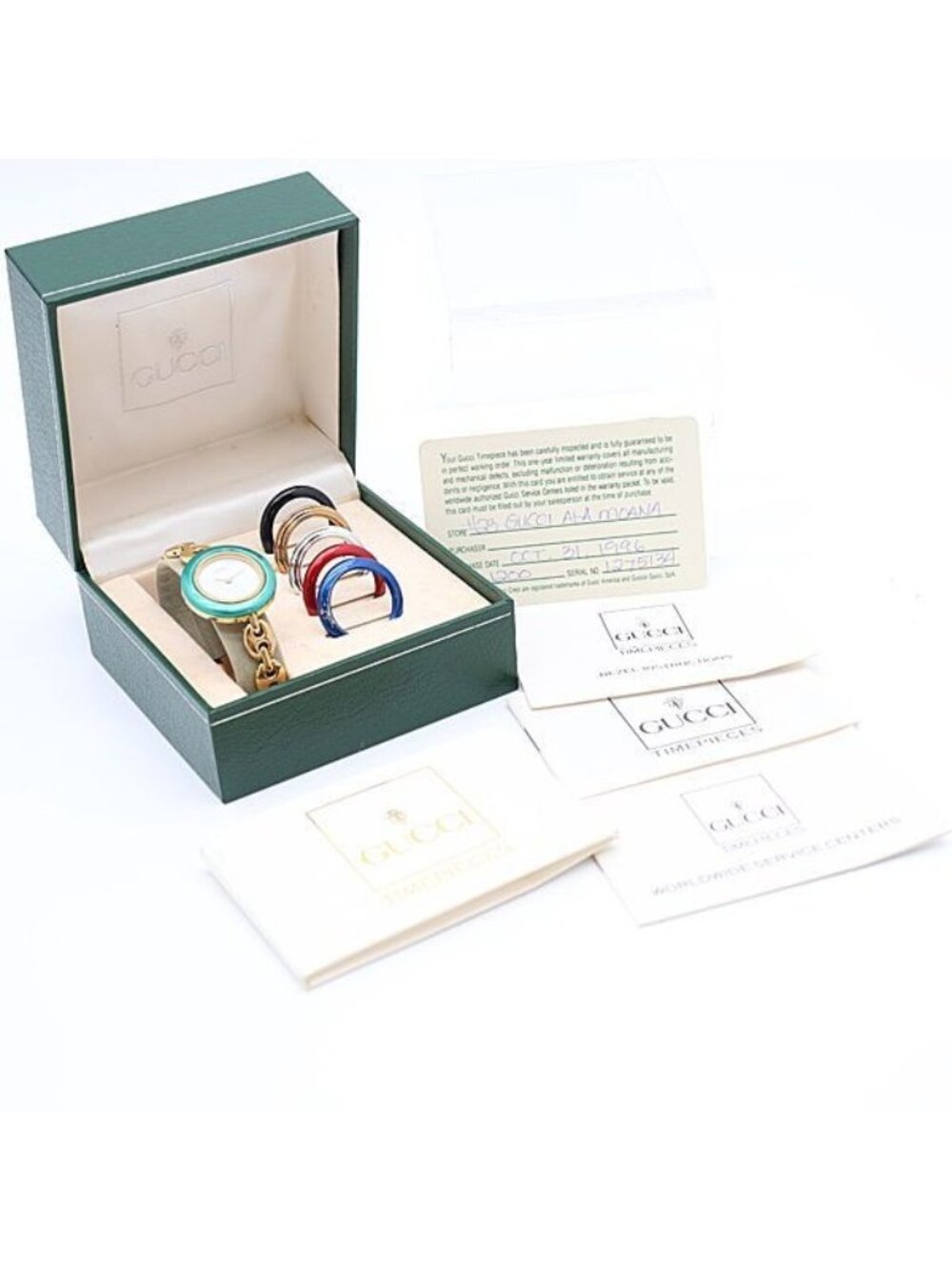 Gucci Change Bezel 11/12.2 White Dial Watch